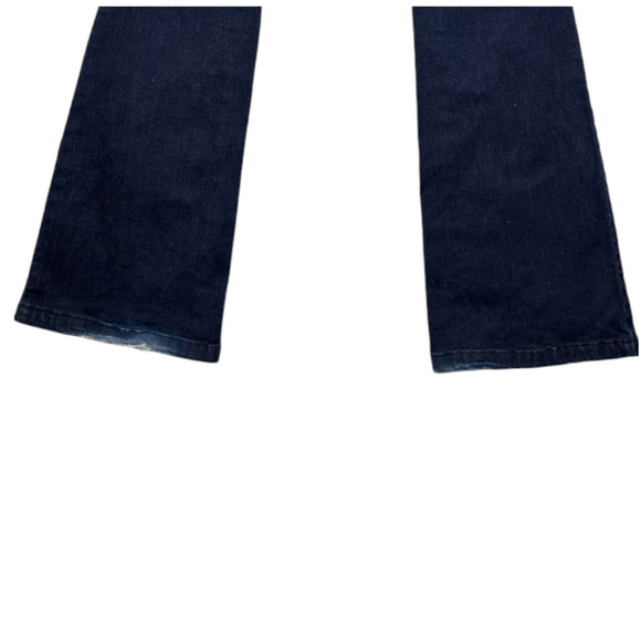 Who What Wear Flare Patch Pocket High Waist Dark Blue Wash Jeans Size 6 - Picture 9 of 9